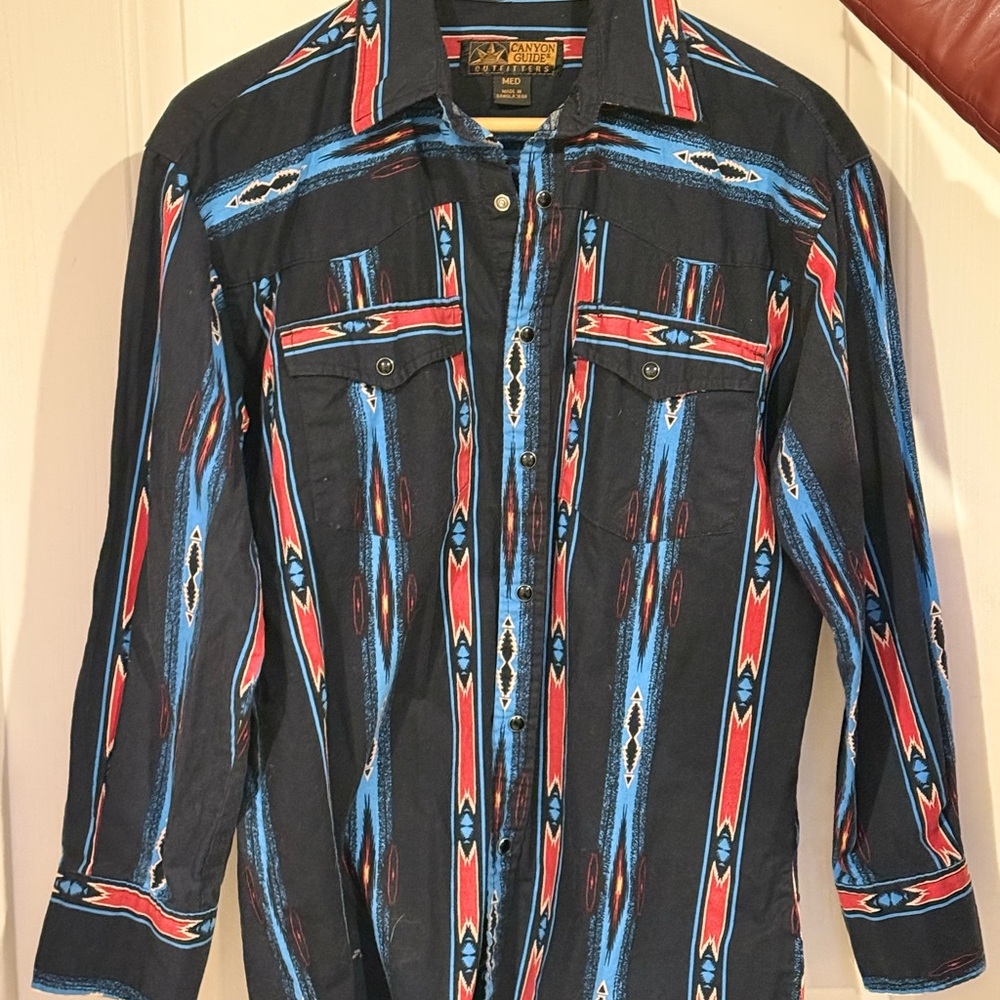 Bold Patterned Western Shirt